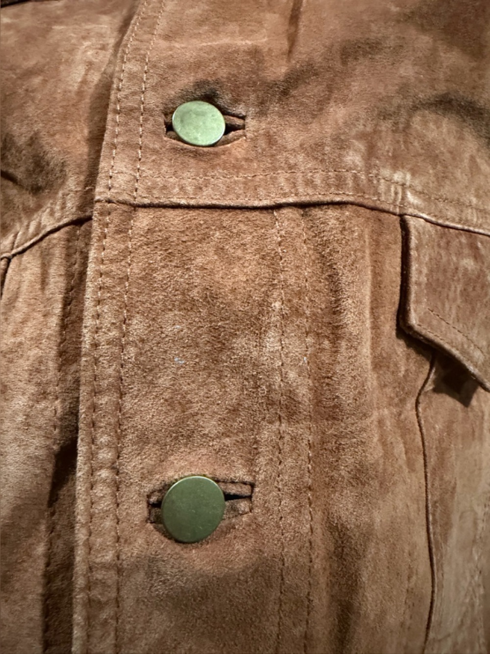 Bloomingdale's Vintage Men’s Brown‎ Leather Jacket Moto - Picture 3 of 6